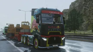 Truckers Of Europe 3 | Mining Truck Chassis Transport Munich To Stuttgart | Heavy Game Play