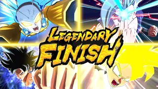 ALL LEGENDARY FINISH Animations in 4K Landscape Mode | Dragon Ball Legends