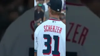 Vladimir Guerrero Jr almost kills Max Scherzer then hugs him