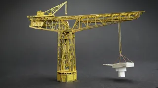 German 250 tons port crane in 1/700 scale. Stage 1/2.