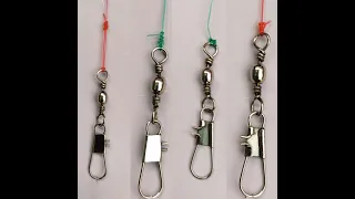 Fishing knot/ How to tie a swivel (Best 4 swivel knots)