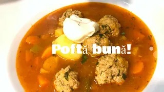 Romanian Meatball Soup (Ciorba de Perisoare)