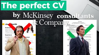 Perfect CV explained by McKinsey consultants