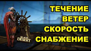 ⛵Течение, починка, скорость. Гайд по перемещению в море Black Desert