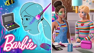 Mermaid Makeup Tutorial With Barbie! 🧜‍♀️ | Barbie Vlogs