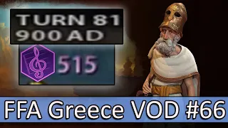 Pericles The Culture Victory Speedrunner | Stream VOD #66 Civ 6 FFA