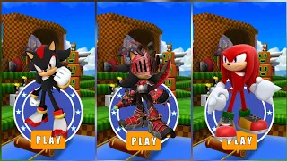 SONIC DASH DUEL RUN : Shadow 🆚 Dragon Hunter Lancelot 🆚 Knuckles