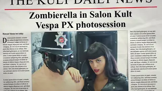 Zombierella & Vespa PX  Photo Session in salon Kult “Flesh and Blood” Messer Chups Q-Ran Remix