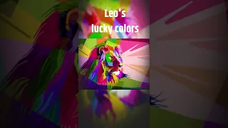 ♌Leo's Lucky Colors 🎨🔴🟡🟣 #shorts