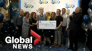 Grocery store worker, 22, bags $70M Lotto Max jackpot