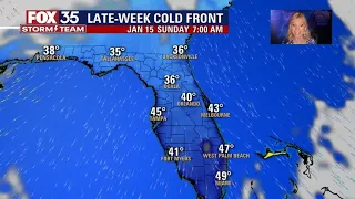 Strong cold front to bring storms, chilly temperatures in the 30s and 40s to Central Florida