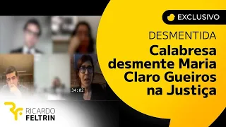 Vídeo exclusivo: Maria Clara Gueiros e Calabresa se contradizem na Justiça #CasoMelhem