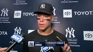 Aaron Judge discusses outing against Rays