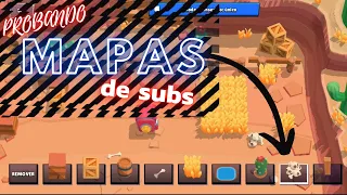 Pruebo MAPAS que crearon mis SUBS en BRAWL STARS | MatiGMS