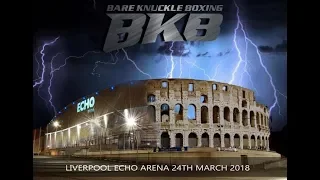 SWEENEY VS LANE REMATCH WORLD BKB MIDDLEWEIGHT TITLE BKB10 BARE KNUCKLE BOXING ECHO ARENA