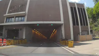 Driving through The East River Mountain Tunnel - from West Virginia to Virginia on Interstate 77