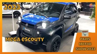 2023 Mega eScouty Mini Electric Car Interior and Exterior Paris Motor Show 2022