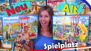 Playmobil Spielplatz NEU vs. ALT 🎡 9423 und 5568 🌳 Playmobil Film deutsch 🎥 Unboxing