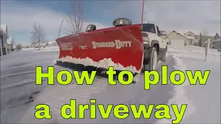 HOW TO PLOW A DRIVEWAY