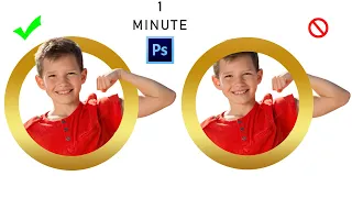 How to Create  gold Circle Clipping Mask great way  in Photoshop 2022 |ps learning