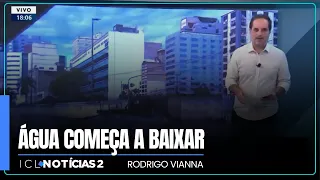 Boa notícia: água começa a baixar em Porto Alegre