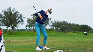 World #1 Beauty Golfer "Nelly Korda" Range Practice Swing Motion & Slow motion,「ネリー・コルダ」驚異のスイングモーション