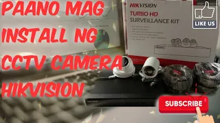 Paano mag install Ng CCTV cameras| guide and step by step | how to install CCTV camera (HIK Vision)