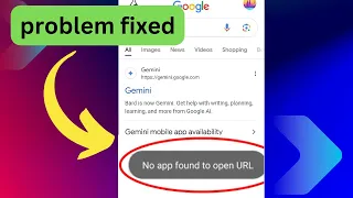How to solve no app found to open  the URL  / how to fix no app found to open the link