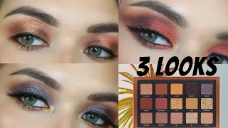 NATASHA DENONA BRONZE PALETTE 3 LOOKS | COMPARISONS TO ABH SOFT GLAM