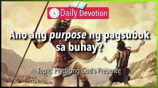 August 21: 1 Samuel 17:47 - Ano Ang Purpose Ng Pagsubok? - 365 Bible Verses Everyone Should Know