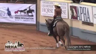 Dunit A Lil Ruf ridden by Ann Salmon - 2013 NRHA Derby (Open Finals)