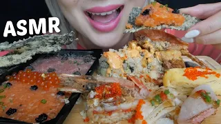 SUSHI *Sashimi DIY Box, Soft Shell Crab Roll, Premium Nigiri NO Talking Eating Sounds| N.E