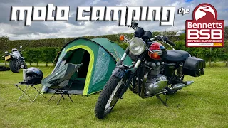 Motorcycle Camping Trip To The British Superbikes At Oulton Park On A Triumph Bonneville T100