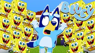 APOCALIPSIS de BOB ESPONJA | Las Aventuras de BLUEY en Minecraft!