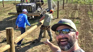 Fencing on STEEP HILLS! Day 2 Farm Fencing Competition!!