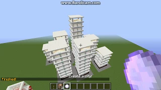 Minecraft tutorial how to make a city with ONE command block!