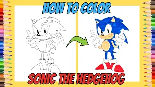 How to Color Sonic the Hedgehog | Crayola Twistables Pencils | Easy Coloring for Kids