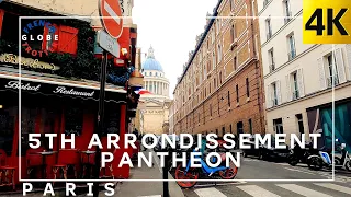 France PARIS Walking Tour 🇫🇷 5th arrondissement — Panthéon Interior & Basement  [4K]