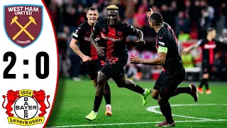 ⚪🔴 West Ham 0-2 Bayer Leverkusen | Victor Boniface goal 90+1 - HIGHLIGHTS & Goals Europa League 2024