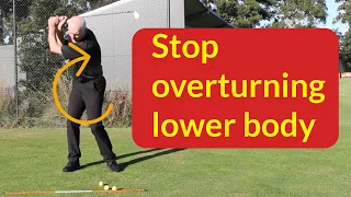 Overactive lower body in golf swing