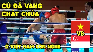 SEA Games 32 | Cú đá mạnh vang cả khán phòng của Kiều Duy Quân khiến đối thủ phải loạng choạng