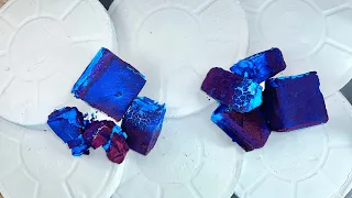 🤍PJ Big Slabs Reforms + Flaky Blue Dyed BSN Chalk💙 | ASMR