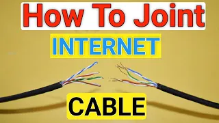 How To Joint Internet Cable | Joint Ethernet Cable | Join Two Broken Internet Wire