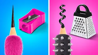 Smart School Hacks And Creative Ideas For DIY School Supply 🎨🖌😍