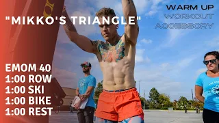 "Mikko's Triangle" | 40-minute machine conditioning | Row + Ski + Bike