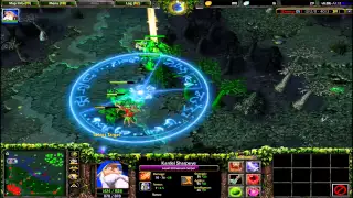 Dota 1 Dwarven Sniper vs 3 AI Game Play