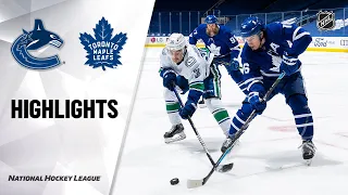 Canucks @ Maple Leafs 4/29/21 | NHL Highlights