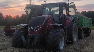 ✩ 🇵🇱 Żniwa 2022 z nowymi nabytkami (Valtra T145A) Laverda 3500 i HL