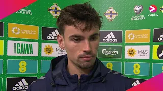 Matt O'Riley speaks after making his Denmark debut against Northern Ireland