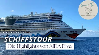 Schiffstour AIDA Diva 2023 - Die Highlights des Schiffes